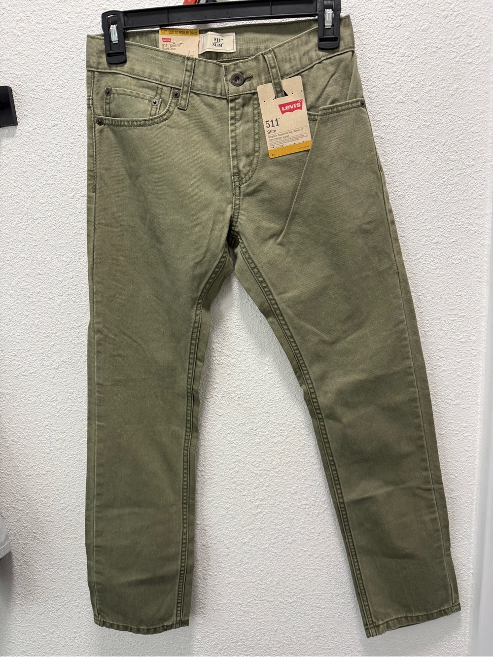 Levi’s Burnt Olive 511 Slim fit Sz (12Reg 26W/26L)